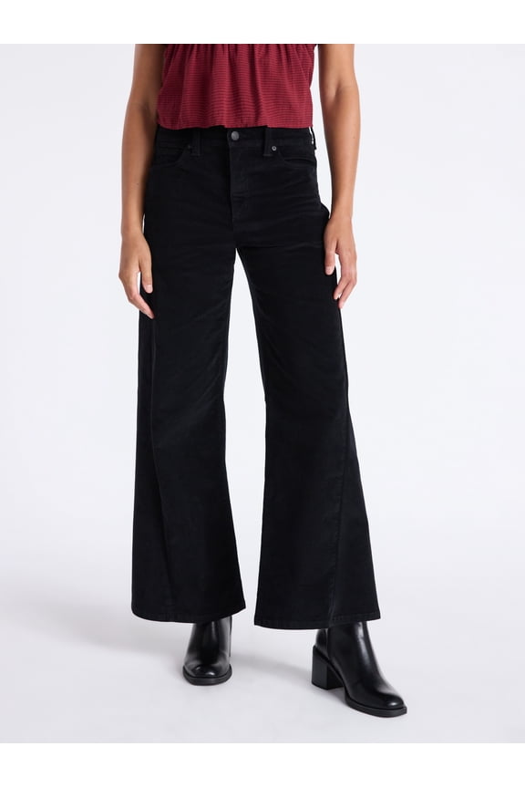 Women's Velvet Wide Leg Pants, 32" Inseam, Size 0-20
