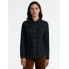 Time and Tru Women’s Lightweight Cotton Denim Shir