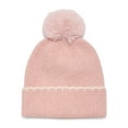thumbnail image 1 of Time and Tru Women's Whipstitch Beanie, One Size, Pink, 1 of 5