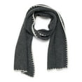 thumbnail image 1 of Time and Tru Women's Whipstitch Scarf, One Size, Dark Heather Grey, 1 of 3