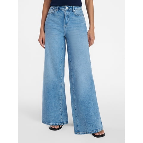 Women's Wide Leg Jeans, 31" Inseam, Sizes 0-22, 0L-22L