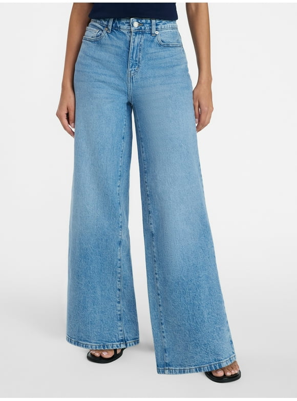 Women's Wide Leg Jeans, 31" Inseam, Sizes 0-20