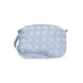 thumbnail image 1 of Time and Tru Women's Faux Leather and Suede Woven Camera Crossbody Bag, Blue, 1 of 6