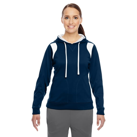 TT30W Team 365 Ladies' Elite Performance Hoodie Sport Dark Navy/White S