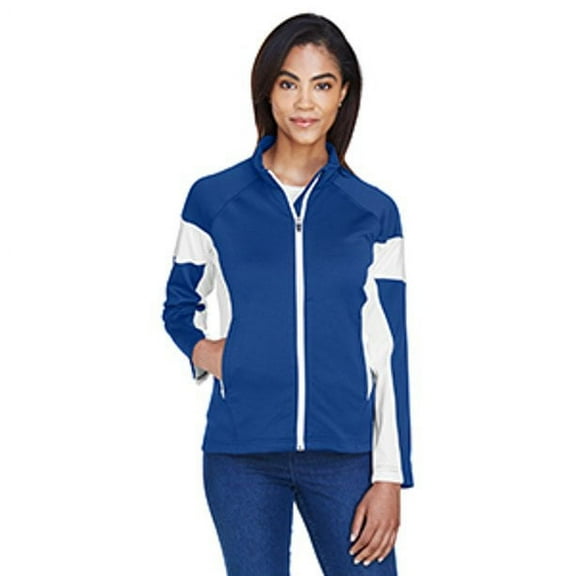 TT34W Team 365 Ladies' Elite Performance Full-Zip Sport Royal/White S