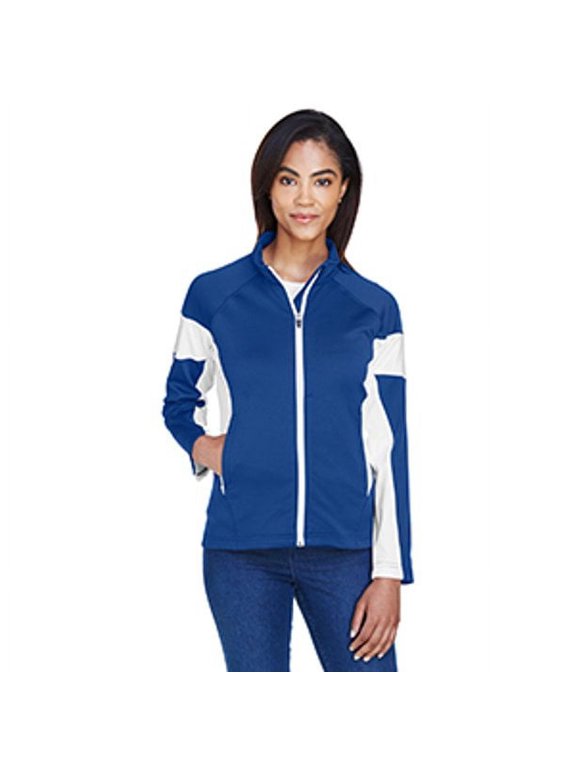 TT34W Team 365 Ladies' Elite Performance Full-Zip Sport Royal/White S