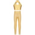 thumbnail image 1 of TTAO Girls 2 Piece Dance Outfits Sequins Crop Top with Leggings Pants Set for Gymnastics Practice Activewear Yellow 12, 1 of 5