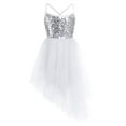 thumbnail image 1 of TTAO Girls Kids Sequins Ballet Dance Tutu Dress Ballerina Fairy Costume Gymnastic Leotard Ivory 11-12, 1 of 7