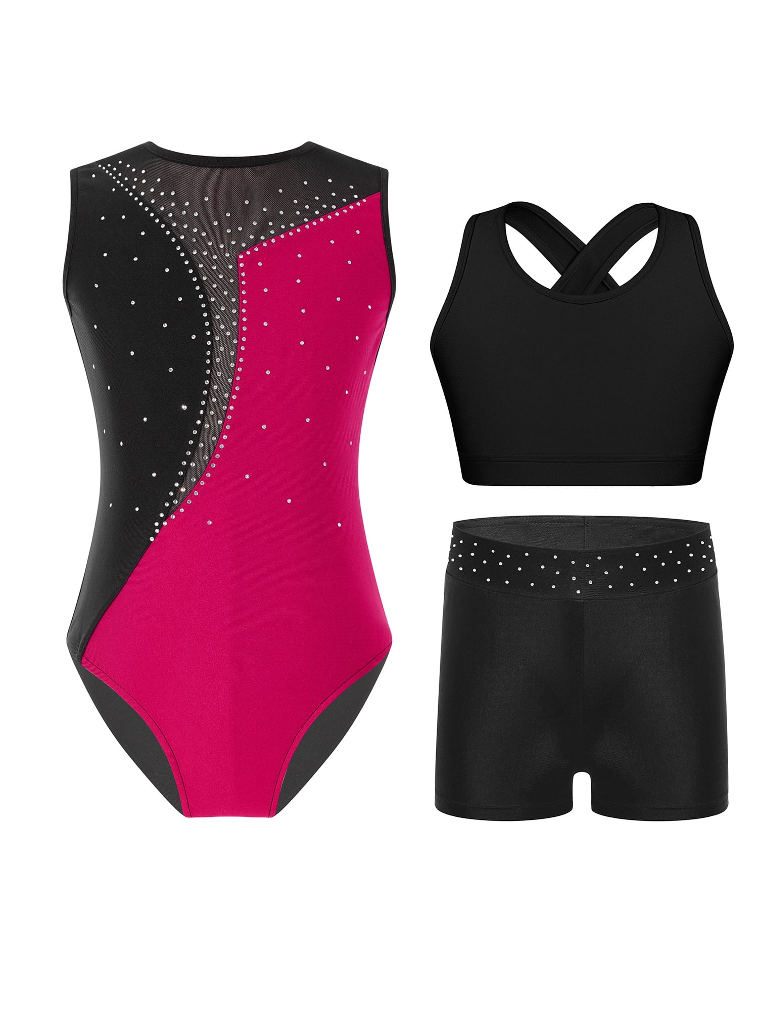 Sexy feest uitgaans lederlook crop top zwart - Crop shirt