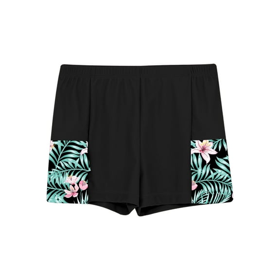 TTAO Girls Swimming Bottoms Elastic Waist Swim Trunks Rash Guard Beach Sports Swimwear Tankini Shorts Green 8