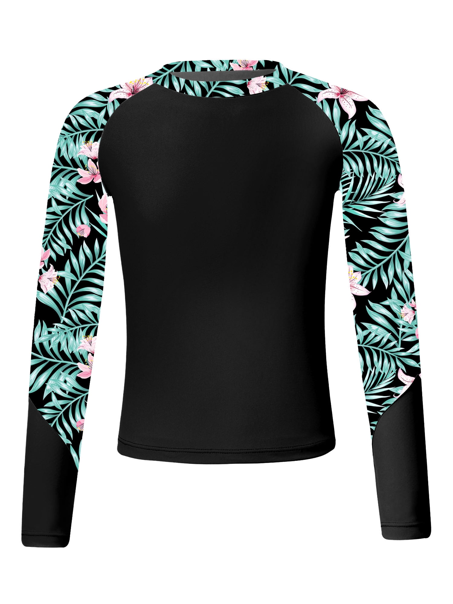 TTAO Girls Swimming Shirts Rash Guard Swimshirt UPF 50+ Sun Protection ...