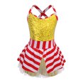 thumbnail image 1 of TTAO Kids Christmas Dance Leotard Tutu Dress Girls Sequins Santa Claus Dress Xmas Elf Sleeveless Bodysuit Jumpsuit Gold 14, 1 of 5