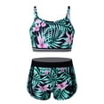 thumbnail image 1 of TTAO Kids Girls Camo Tracksuit Outfits Crop Top with Bottoms Set for Athletic Workout Sports Green Lily 12, 1 of 7