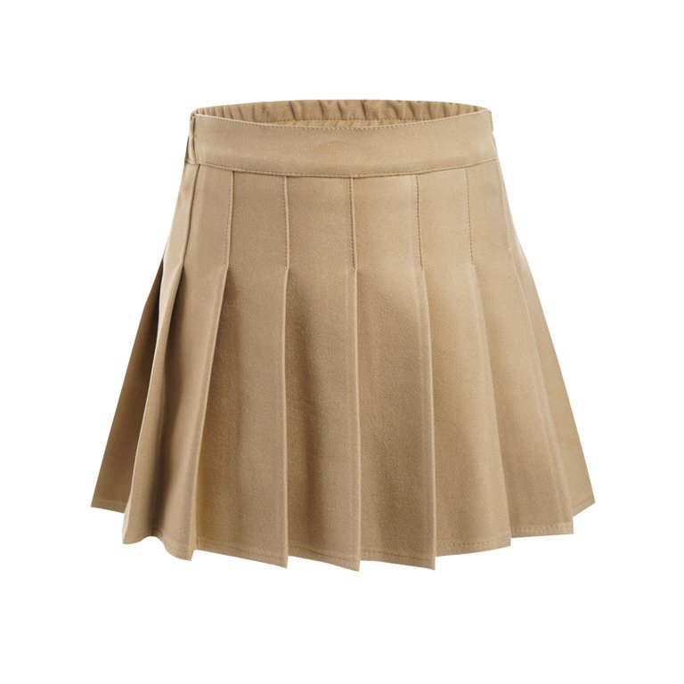 TTAO Kids Girls School Uniform Skirts Pleated Skater Tennis Skirts