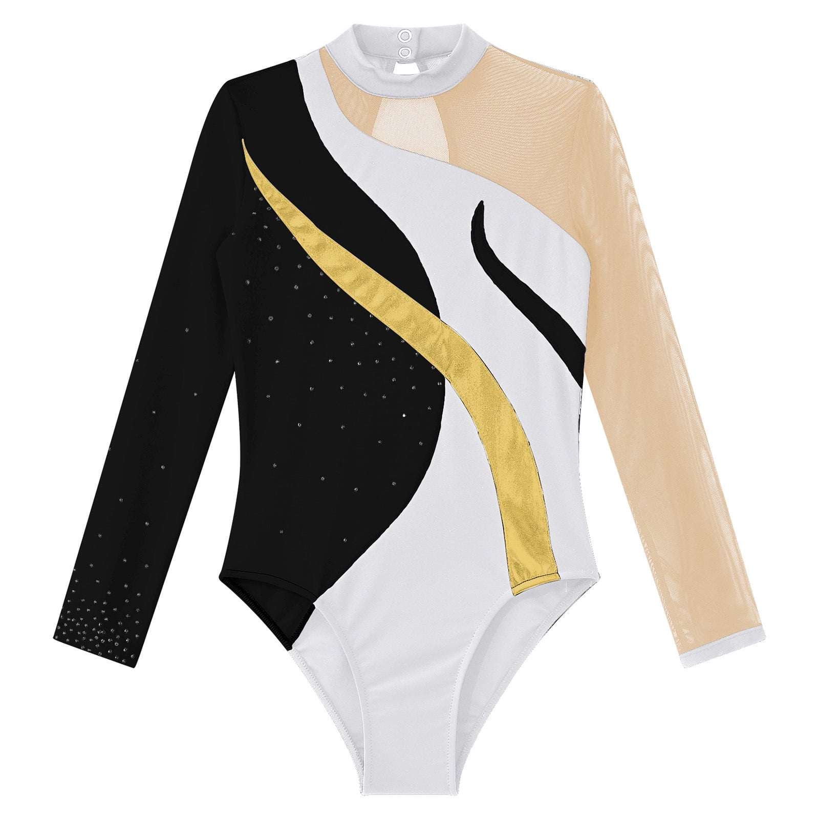TTAO Kids Girls Sparkly Gymnastics Leotard Ballet Dance Biketard ...