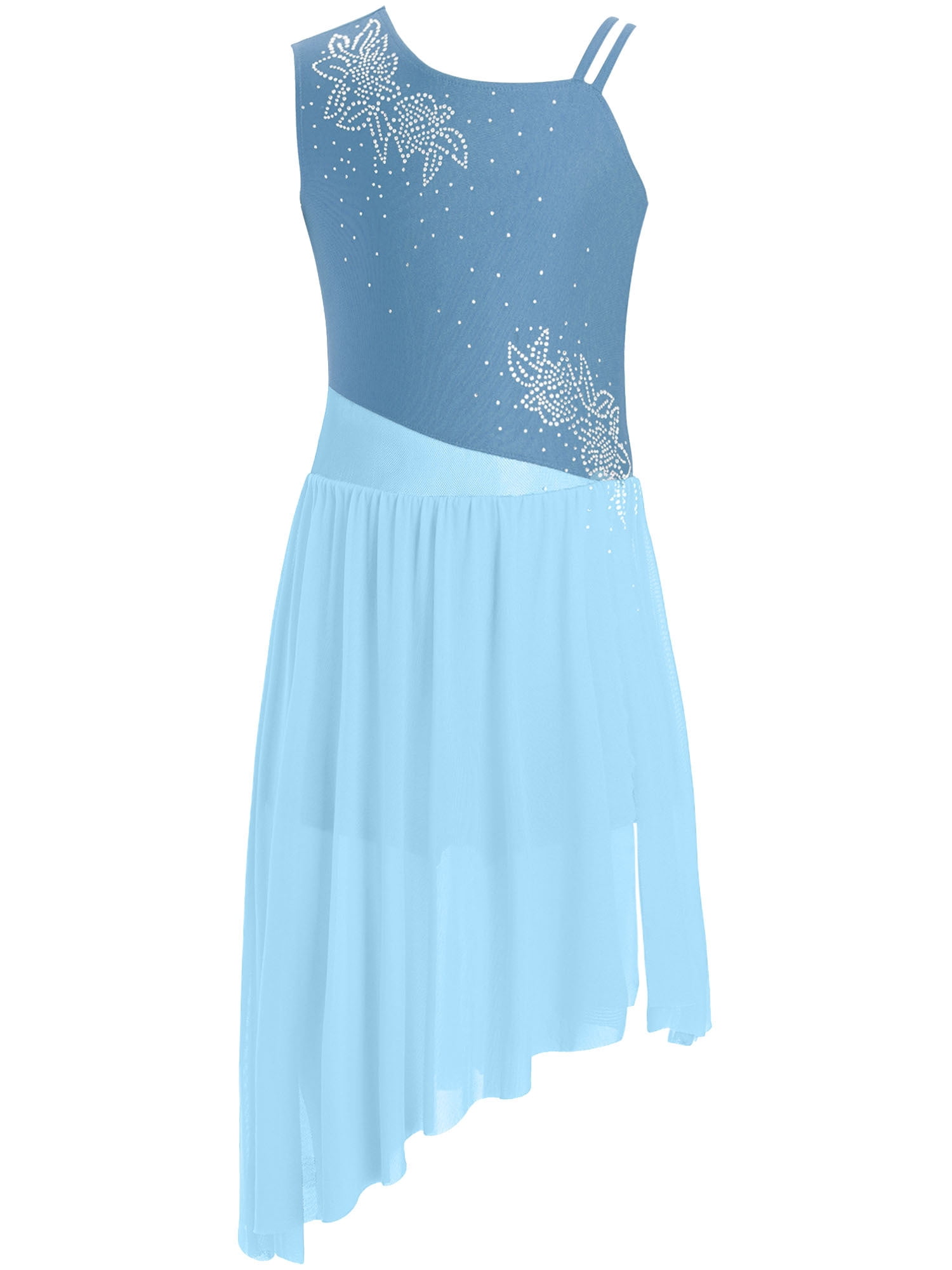 brown flower dress Precious Floral Long Sleeve Blue Ball Gowns - baby dresses Size:W36 L32