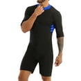 thumbnail image 1 of TTAO Men's One-piece Boxer Swimsuit Shorty Wetsuit Surfing Diving Suits Swim Trunks Swimwear Royal_Blue XXL, 1 of 7