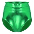 thumbnail image 1 of TTAO Shiny Metallic Booty Shorts Music Festival Rave Dance Pants Bottoms for Women Green S, 1 of 7