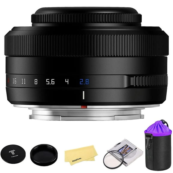 TTARTISAN AF 27mm f2.8 APS-C Frame Lens Ultra-Compact Pancake Lens for Fuji X Mount Cameras for Fujifilm XS10 X-E4 X-T10 X-T20 X-T3 X-T4 X-T100 X-T200 X-T30 X-Pro1 X-Pro2 X-Pro3 X-E1-Black