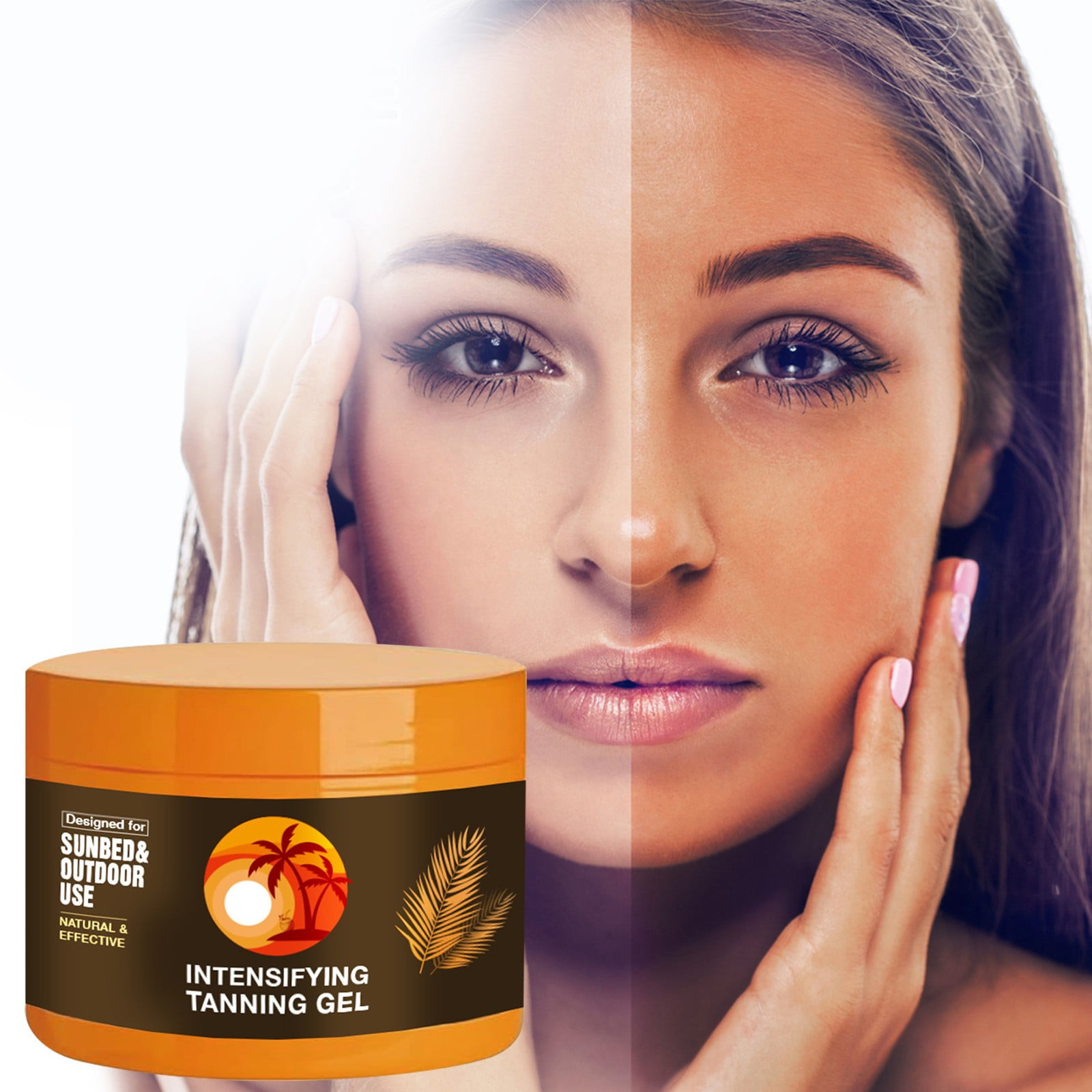 TTAUHJUT Enhanced Tanning Natural Tanning Accelerator Coconut Tanning