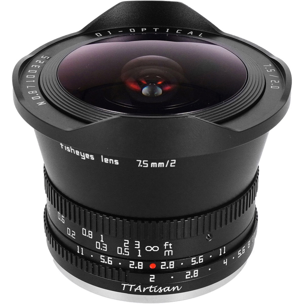 TTArtisan 7.5mm f/2 Fisheye Lens for Micro Four Thirds, Black