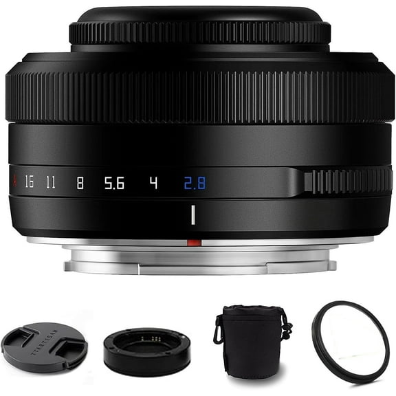 TTArtisan AF 27mm F2.8 f/2.8 XF-Mount APS-C Auto Focus STM Lens for Fujifilm Fuji X-Mount Cameras X-T10 X-T2 X-T20 X-T30 X-T3 X-T4 X-T5 X-T100 X-T200 X-T30 X-PR01 X-PR02 X-PR03 X-E4 -Black