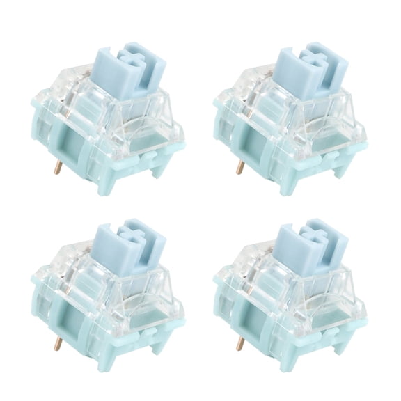 TTC Bluish White 3 Pin Tactile For Mechanical Keyboard Mute 42g Gold Plated Spring