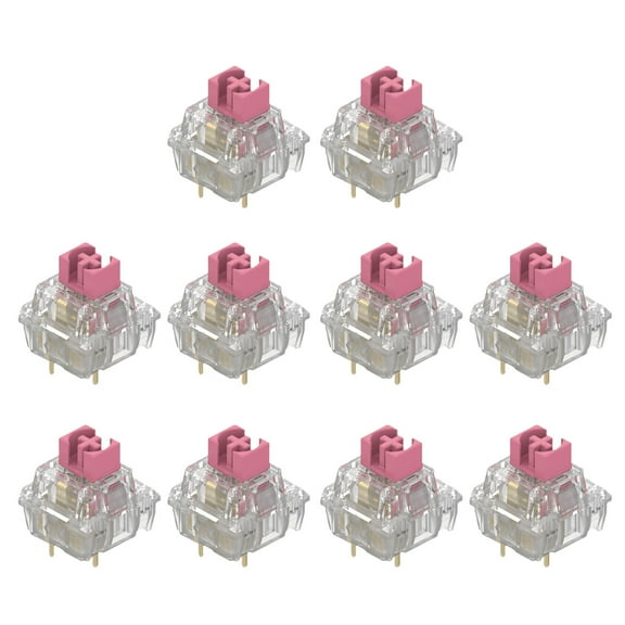 TTCs Silents Bluish White V2V3 Switches 3Pin Tactiles Silents for Mechanical Keyboards Mute 2 Gold Plateds Spring Axises