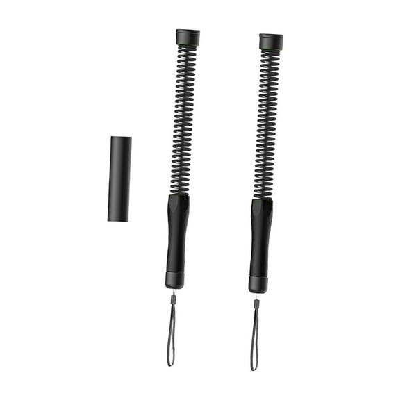 TTETTZ 2 Pieces Fitness Battle Ropes Improve Strength Cardio Portable Training Rope Black