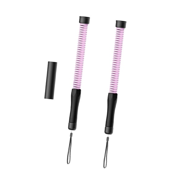 TTETTZ 2 Pieces Fitness Battle Ropes Improve Strength Cardio Portable Training Rope Pink