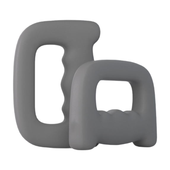 TTETTZ 2Pcs Dumbbells Dumbbells Set Nonslip Portable Hand Weights for Strength Building Gray 1KG