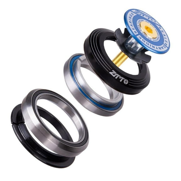 TTETTZ Bicycle Bearing Headset 42mm 47mm 1 1/8"-1 1/4" for Tapered Tube Fork Threadless