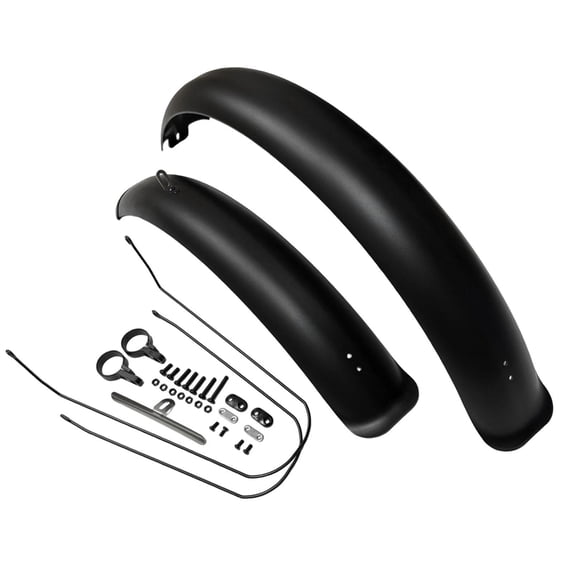 TTETTZ Bicycle Mudguard Set Full Coverage Plastic Protector Road Bike Accessory for Fat Front Rear Set