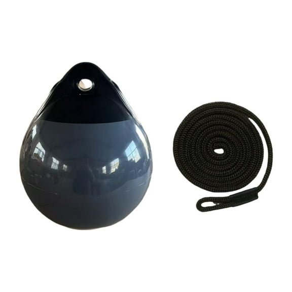TTETTZ Boat Buoy Ball Multipurpose Round Anchor Buoy for Docking Marking Small Boat Black Rope