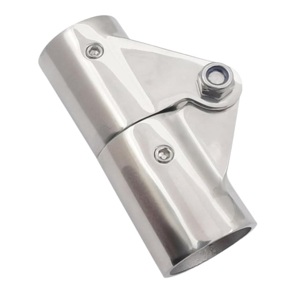 TTETTZ Boat Tube Connector Folding Swivel Coupling Tube Pipe Connector Silver Stainless 22 mm Bolt