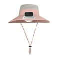 thumbnail image 1 of TTETTZ Children Outdoor Fan Hat Solar Powered Summer Travel Hat Versatile Wide Brim for Pink, 1 of 9