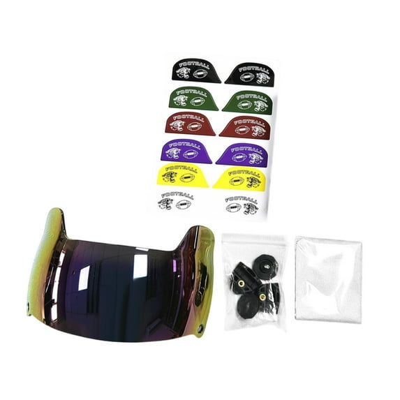 TTETTZ Football Visor Enhance Visibility and Protect Your Eyes for Football Helmets Colorful Blue