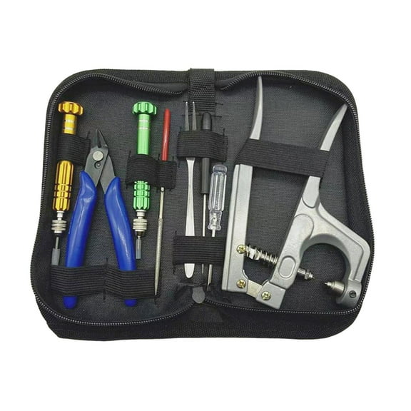 TTETTZ Handheld Tennis Racquet Stringing Machine Screwdriver Fixed Length Fork Clamping