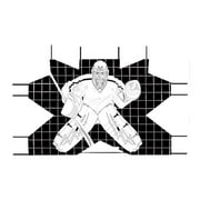 TTETTZ Hockey Goal Goalie Target Equipment Folding Easy Installation Protable Accuracy Training Target Hockey Net for Goalie, Adults L