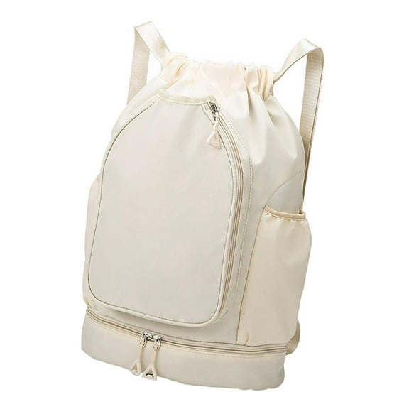 TTETTZ Tennis Backpack Creative Badminton Racket Bag for Camping Outdoor Sports Gym Beige