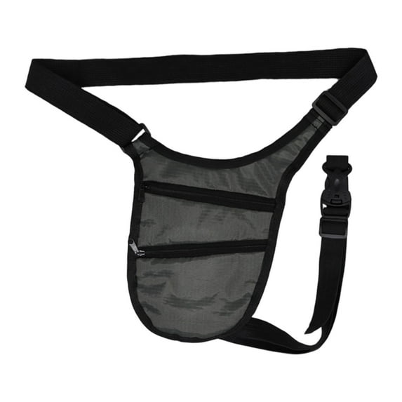 TTETTZ Underarm Bag Adjustable Concealed Pack for Traveling Abroad Outdoor Passport grey