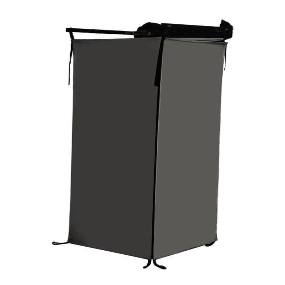 TTETTZ Vehicle Side Shower Tent,Changing Dressing Room Hiking Bathroom Overland Outdoor Toilet Stall for Long Road Trips, Van ,Beach Black