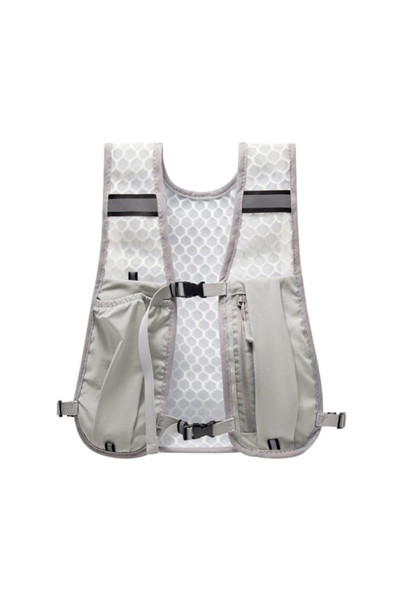 Vest Adjustable Buckle for Jogging Mountaineering Trail Gray