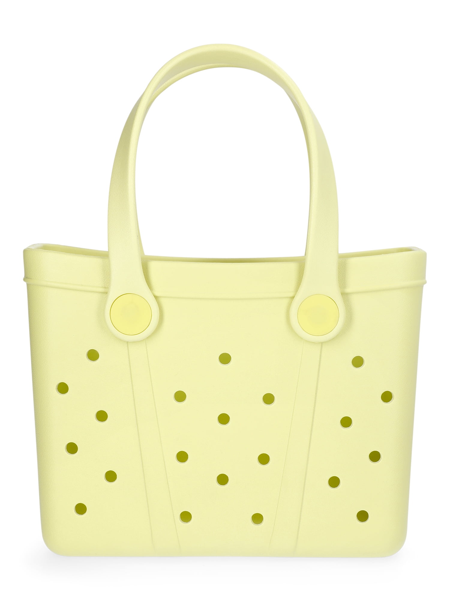 Time and Tru Women's Lightweight Mini Beach Tote Bag, Yellow