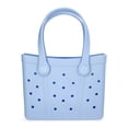 thumbnail image 1 of Time and Tru Women's Lightweight Mini Beach Tote Bag, Light Blue, 1 of 5