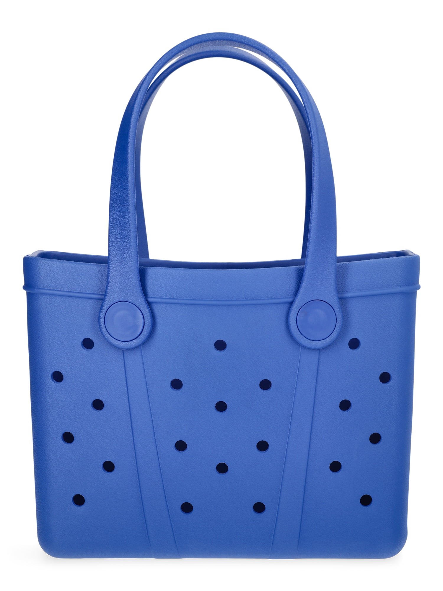 Time and Tru Women's Lightweight Mini Beach Tote Bag, Blue