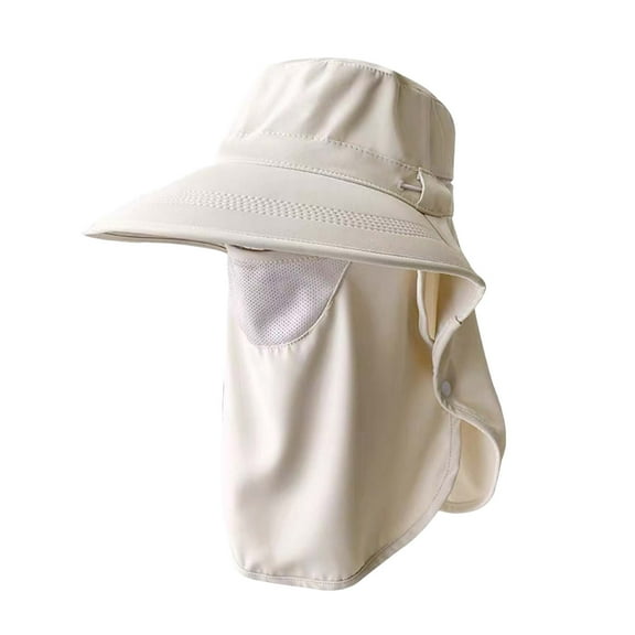 TTFDC Sun Cap Fishing Hat Face Cover UPF 50+ Unisex Adult Spring And Summer Face Covering Breathable Cap, Lightweight Outdoor Wide Brim Visor with Detachable Neck Flap & Face Cover Mask