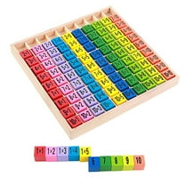 TTFDC Wooden Math Learning Board Toy Multiplication Educational Building Block Toy Cardboard Bricks Wooden Stacking Rainbow Neutral for Boys Age 8-12 Outdoor Games for Kids Ages 4-8 Cool Things for