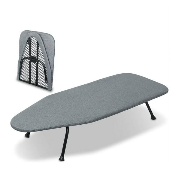 TTFP Ironing Board, Foldable Iron Board with Thick Pad, Silver Gray