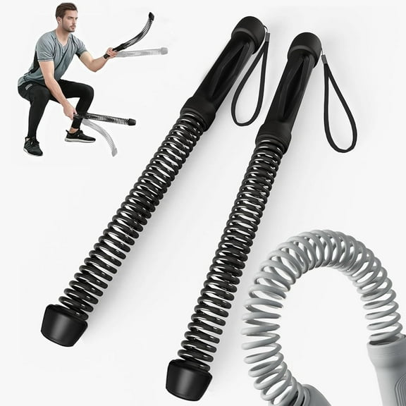 CHICCLO Ropeless Battle Ropes, 2 PCS Heavy Duty Fitness Rope for Home Gym & Strength Training(Black)